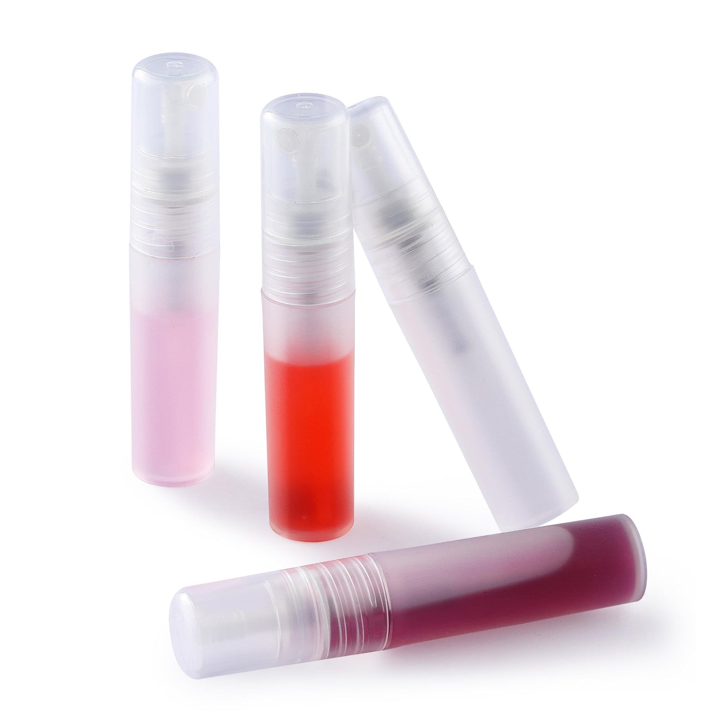 KCKHFA 10 PCS Mini Perfume Travel Spray Bottle Refillable, Plastic Hair Perfume Atomizer for Toner