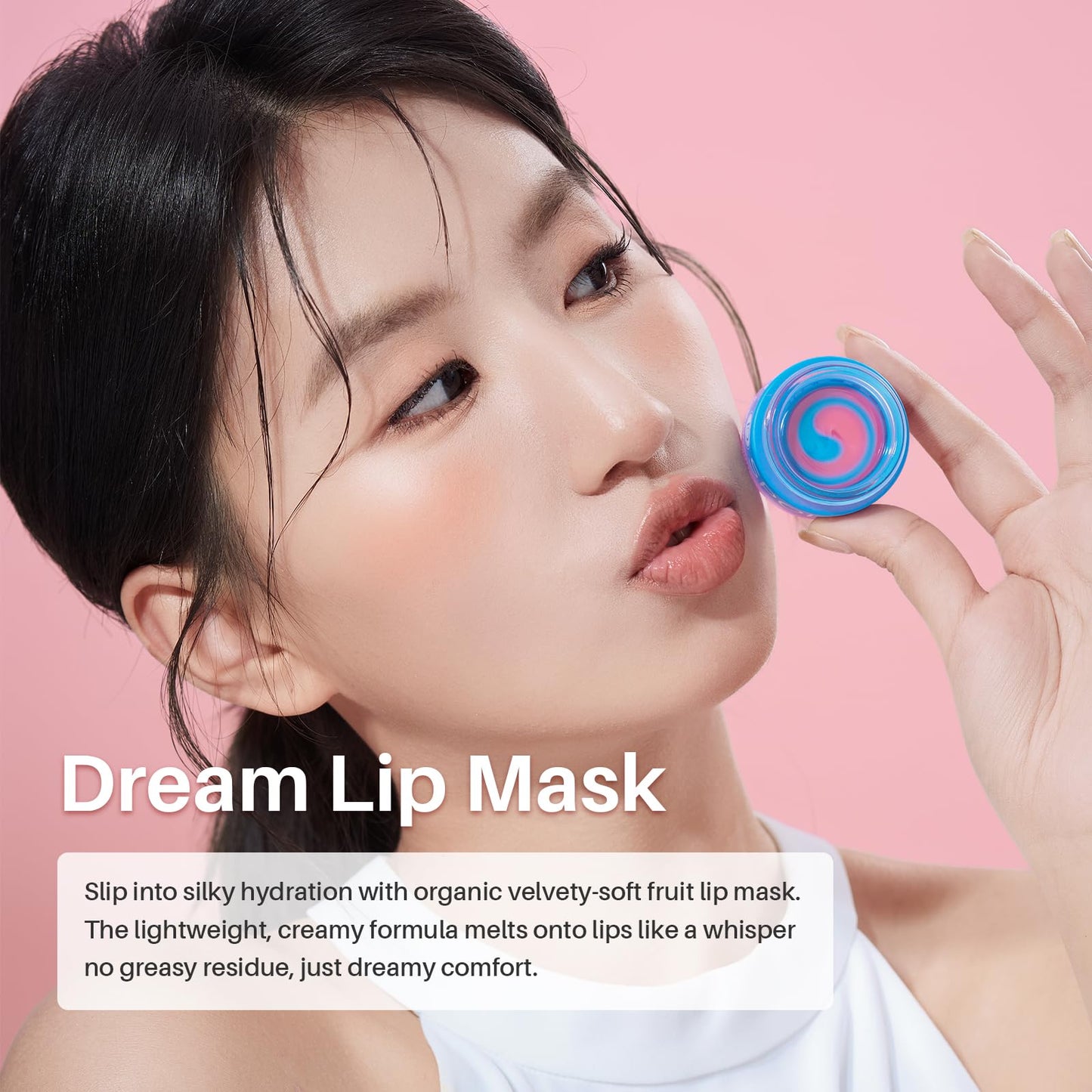 SPODARE Blueberry Lip Sleeping Mask Overnight -Original Dual-Color Lip Balm for Softer and Smoother Lips, Intensive to Nourish and Hydration Reduce Fine Lines for Dry Cracked Skin - 0.42 Fl Oz