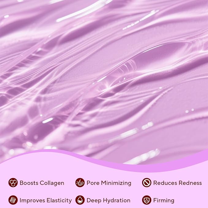 Bio-Collagen Real Deep Mask, 8 Pack Overnight Hydrating Face Mask for All Skin Types,Original Hydrating Collagen Face Mask