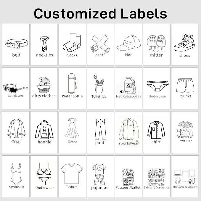 Compression Packing Cubes for Travel 6 Set Expandable Packing Organizers Durable Luggage Bags Organizers for Suitcases Travel Accessories (Black)