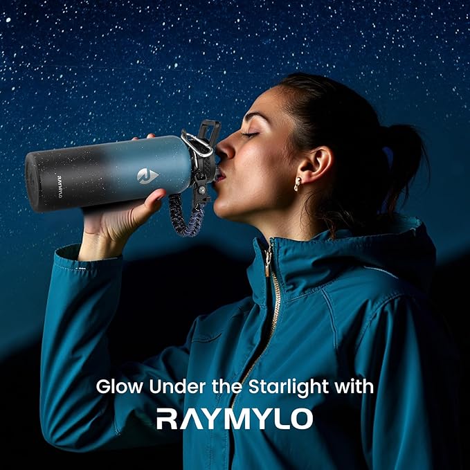 40oz Insulated Water Bottle, Triple Wall Vacuum Stainless Steel Water Bottles - Keeps Cold 48H, Reusable Metal water flask Jug for Gym, Sports, Camping, Hiking,Travel, Midnight Blue Speckle