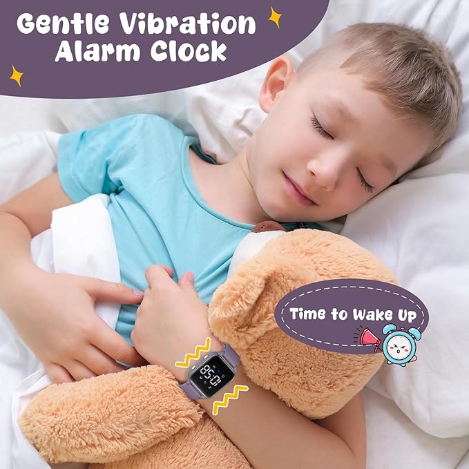 Kids Digital Watches for Boys Girls, Sports Watch with Fitness Tracker, Pedometer, Alarm Clocks, Stopwatch, No App Needed Waterproof Kids Watch, Gift for Teens Student Girls Boys Ages 5-14