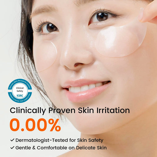 SEONGLOW Caffeine Under Eye Patches: 30 Pairs Korean Hydrogel Eye Masks for Dark Circles Puffiness Relief with Niacinamide Hyaluronic Acid - Undereye Brightening Hydrating Anti-Wrinkle Treatment