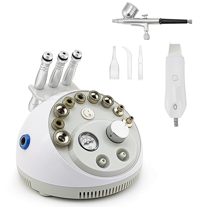 4 In 1 Diamond Dermabrasion Microdermabrasion Skin Scrubber Vacuum Facial peeling Sprayer Blackhead Acne Remover Skin Care Beauty Machine Elitzia ET33P4