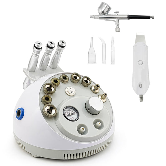 4 In 1 Diamond Dermabrasion Microdermabrasion Skin Scrubber Vacuum Facial peeling Sprayer Blackhead Acne Remover Skin Care Beauty Machine Elitzia ET33P4