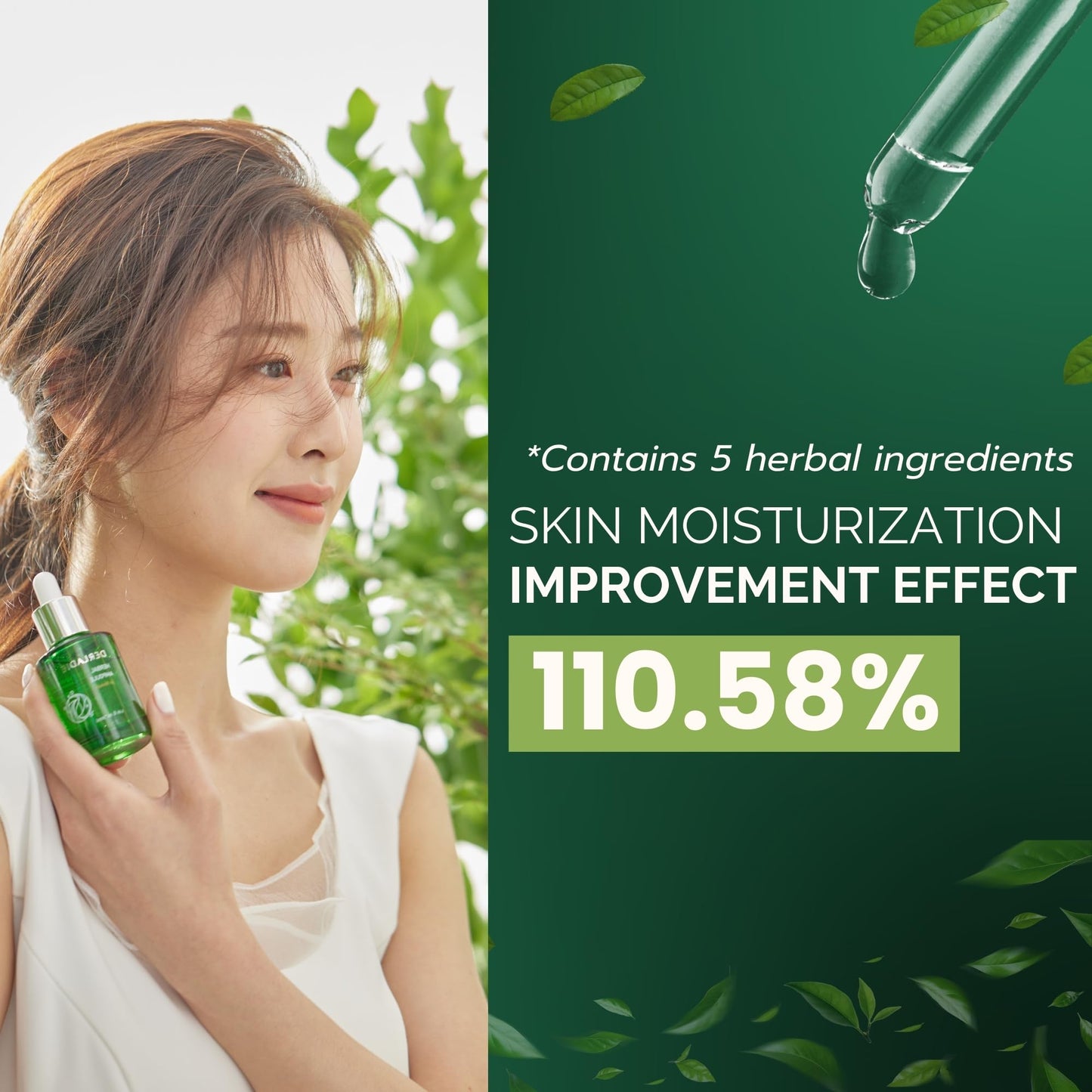 DERLADIE HERBAL AMPOULE for Blemish 30ml, Soothing & Sebum Care Korean Skin Care