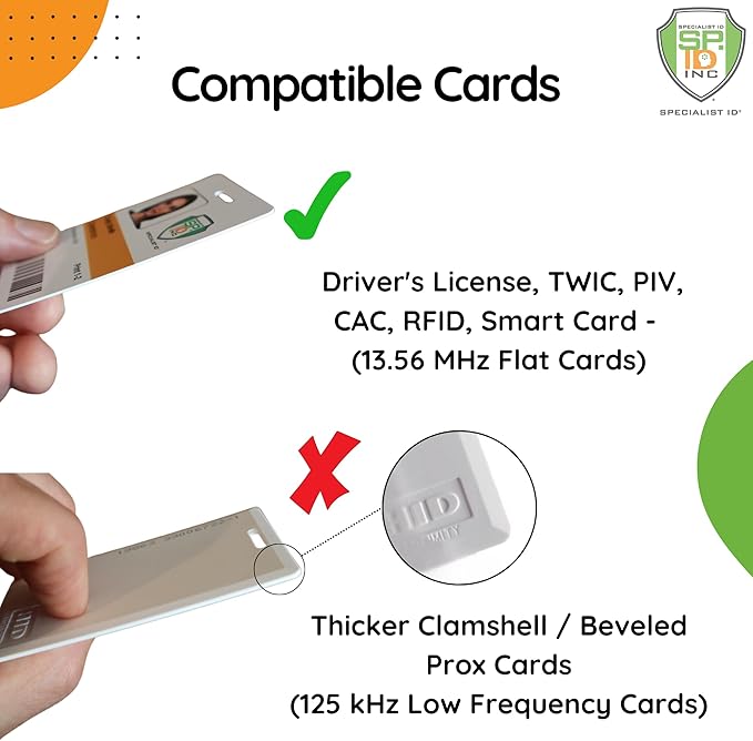 5 Pack - RFID Blocking Badge Holder with Retractable Carabiner Clip Badge Reel - Dual Sided - SkimSAFE Skimming Protection - 2 Card Shield for 13.56MHz Radio Signal by Specialist ID (Royal Blue)