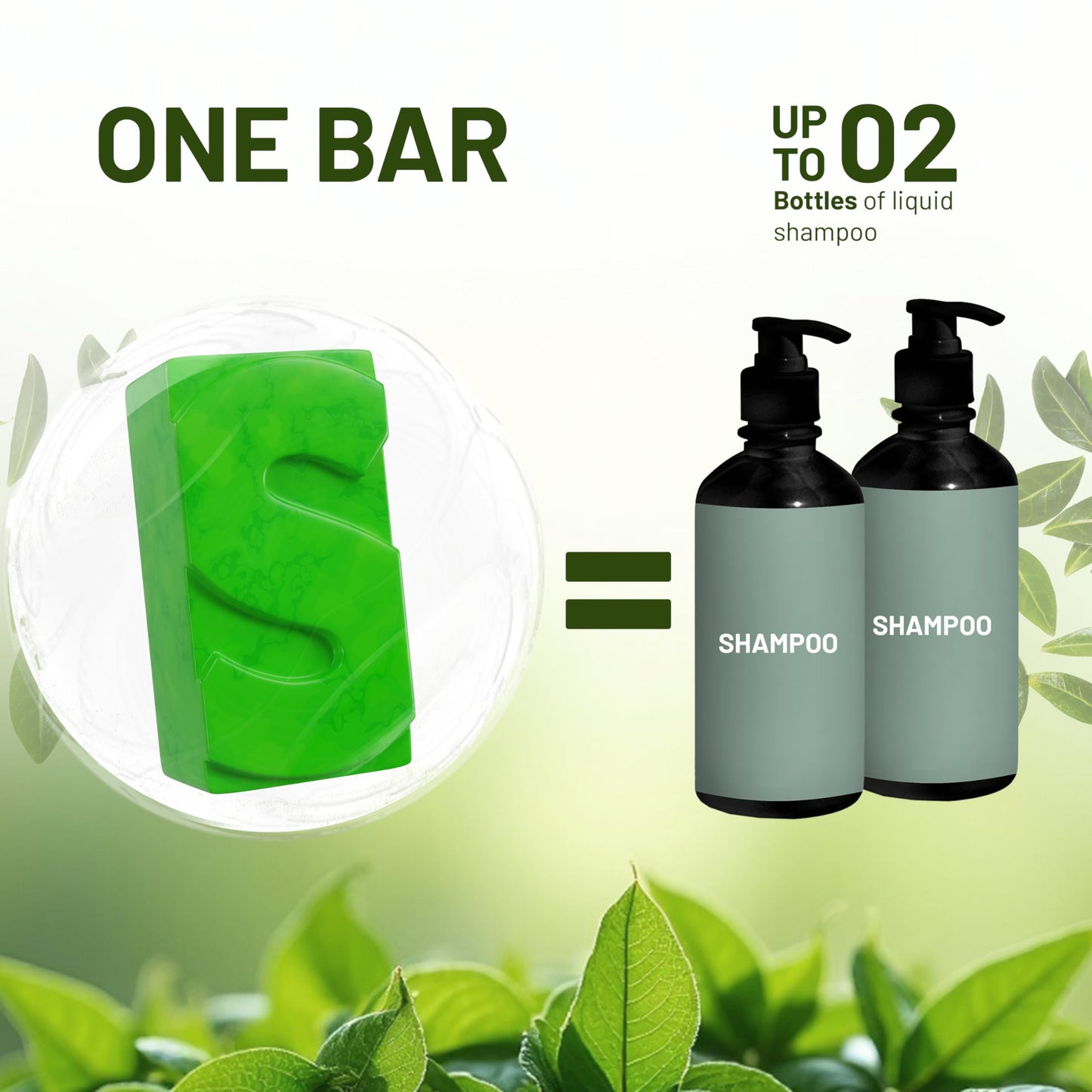 Herbishh Tea Tree & Mint Shampoo Bar – Tea Tree Oil Soap Bar for Oily Hair & Scalp Cleanse – Solid Travel Size Shampoo for Men & Women – Minty Deep Cleansing, 3.53 oz