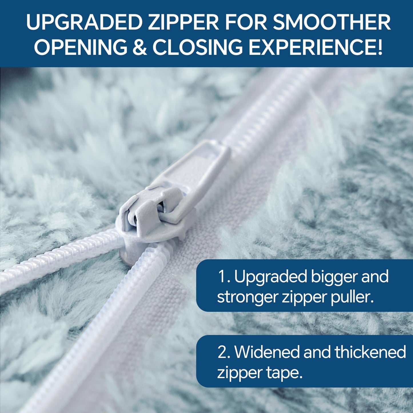 BEDELITE Travel Blanket with Bag, Ultra-Soft Jacquard Fleece Blanket with Luggage Sleeve & Backpack Clip, Airplane Blanket Travel Essentials, Blue