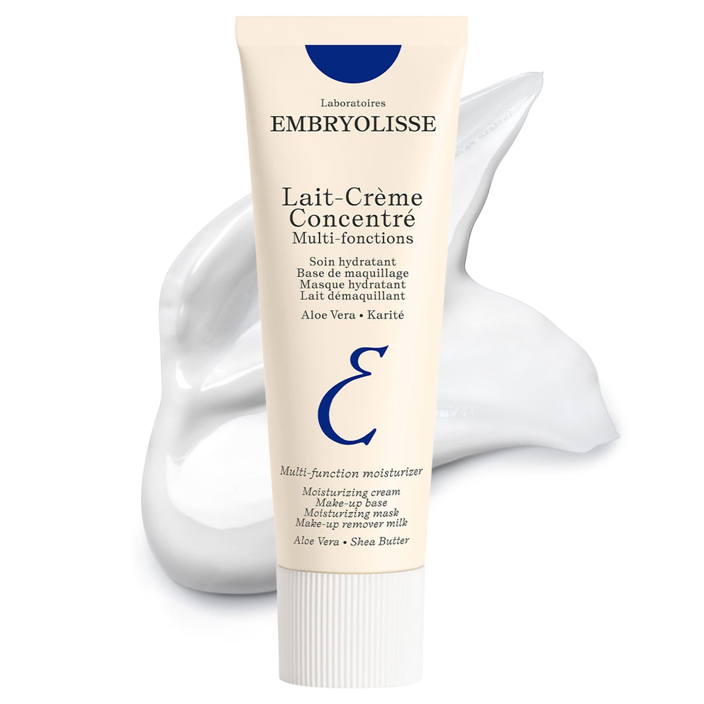 Embryolisse Lait-Crème Concentré, Multifunction Daily Moisturizer, Primer, and Makeup Remover, Suitable for All Skin Types. French Face Cream With Shea Butter & Aloe Vera, 1.01 Fl Oz