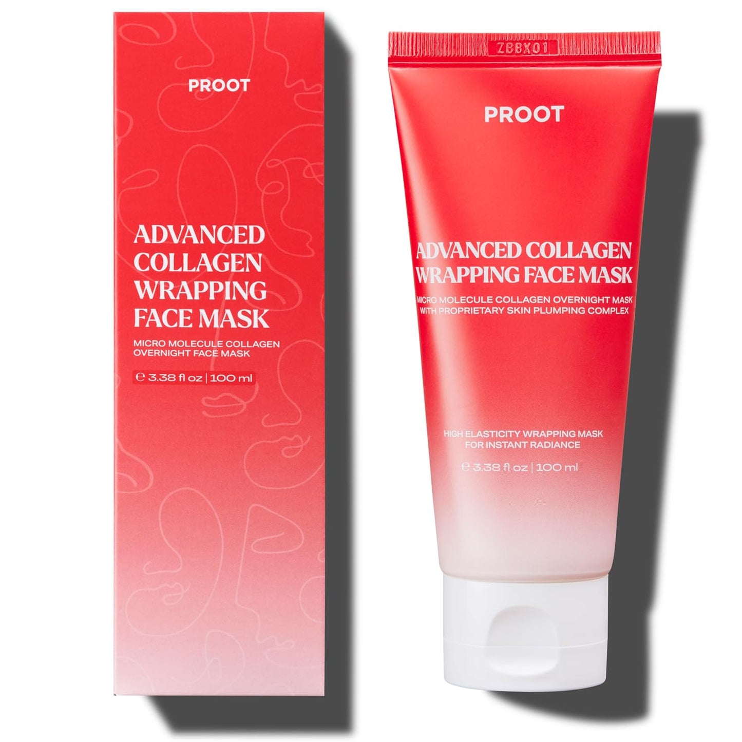 Collagen Wrapping Mask | Collagen Peel Off Mask | Korean Collagen Wrapping Mask | Collagen Overnight Face Mask | Glass Skin Face Mask | Korean Skincare | Suitable For Sensitive Skin | 3.38 Fl Oz