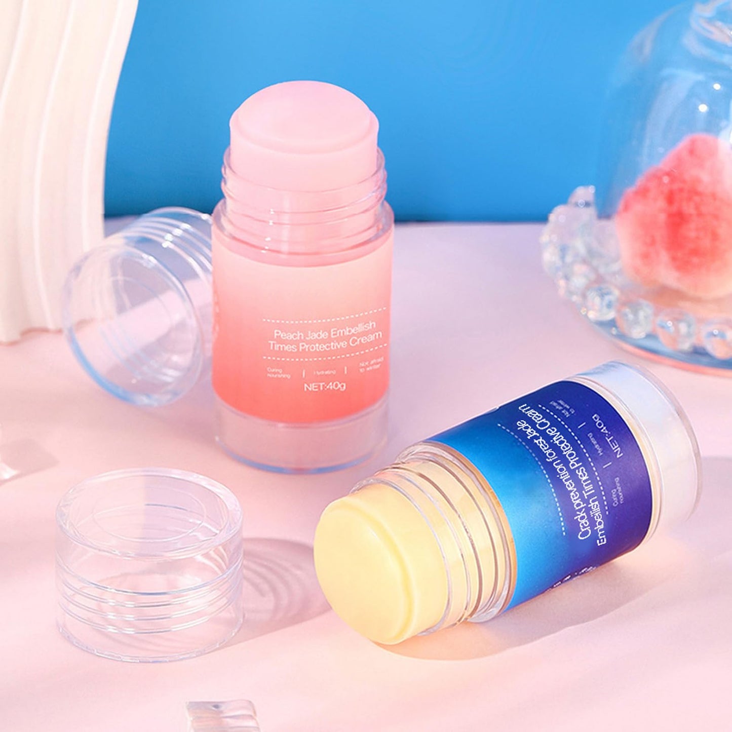 RTQSU Crack Feet Prevention Stick, Anti Crack Foot Cream Stick, Foot Care Cream Cracked Feet, Moisturizing Foot Balm, Softening and Nourishing Cream for For Dry Heels