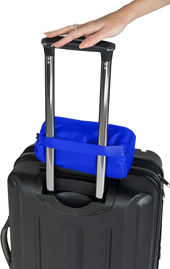 BlueHills Ultra Compact Travel Blanket 2 Pack Large Soft Cozy Portable Blanket Sheet with Carry Case and for Flight Airplane Car Layover Camping Hotel Blue C205-2PK-Royal