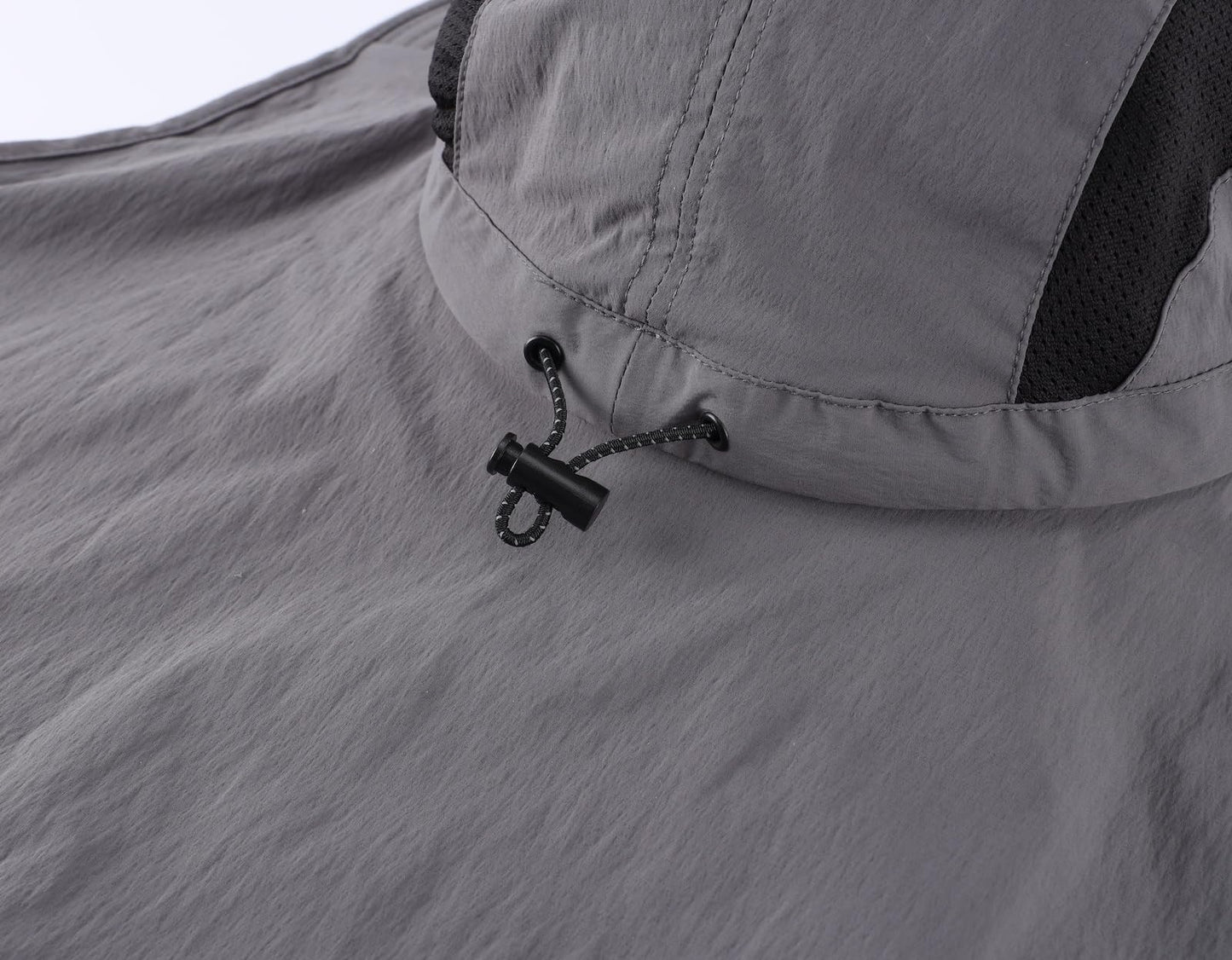 Home Prefer UPF 50+ Sun Hats for Men Women Wide Brim Fishing Hat with Neck Flap Summer Beach Safari UV Protection Bucket Hat Gardening Dark Grey