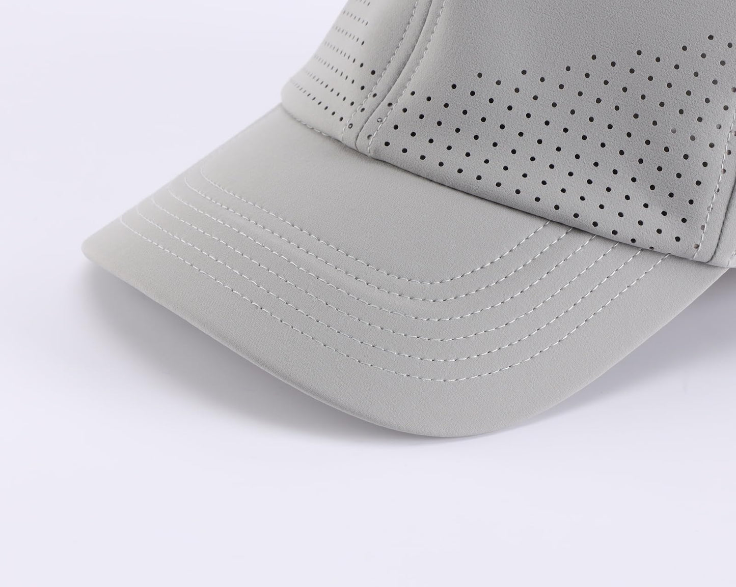 Home Prefer UPF50+ Water Repellent Quick Dry Sun Hat Outdoor Sports Golf Baseball Cap for Men Women Light Grey Large