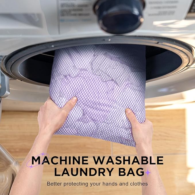 8 Set Compression Packing Cubes for Travel Essentials,Compressible Expandable Packing Cubes for Suitcase,OlarHike Luggage Organizer Bags for Travel,Handy Helper for Organizing Clothes(Light Purple)