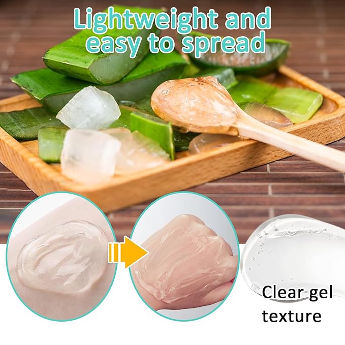 8PCS Aloe Vera Gel for Face,Hydrating Refreshing Aloe Vera Gel for Sunburn Relief,Travel Size Non-sticky Aloe Vera Face Moisturizer,Fast Absorbing After Sun Lotion Aloe Gel Moisturizer