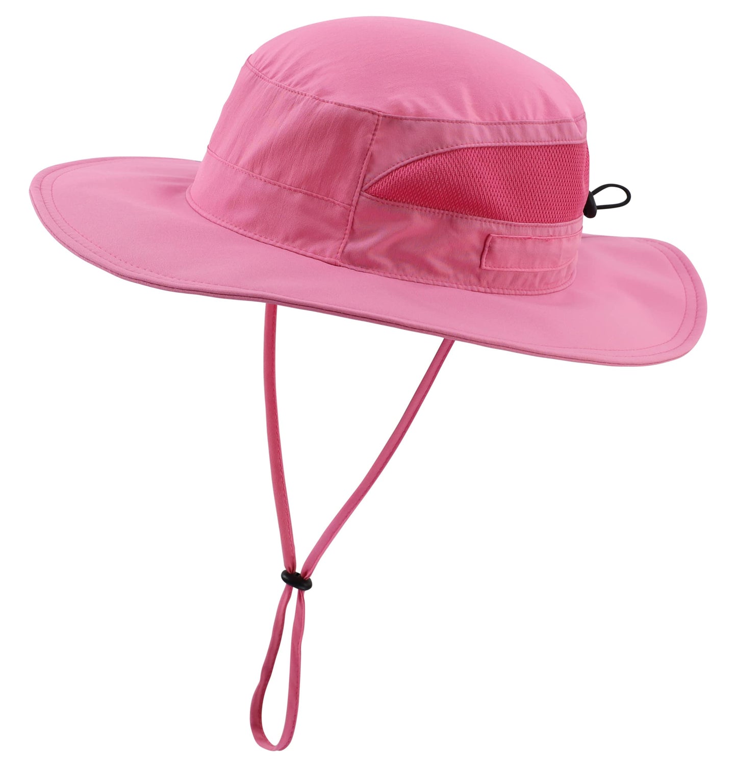 Connectyle Women's UPF 50+ Safari Sun Hat Breathable UV Protection Fishing Hat (Hot Pink)