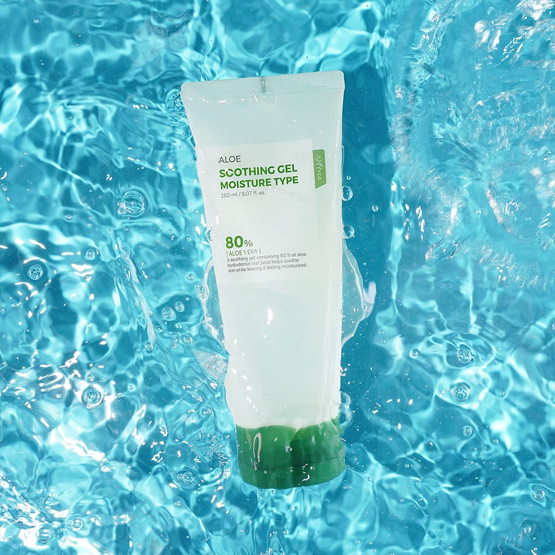 IsNtree Aloe Soothing Gel, Moisture 150ml, 5.07 fl.oz | Aloe vera 80% | Comforts sensitive skin | Refreshes & Hydrates the skin