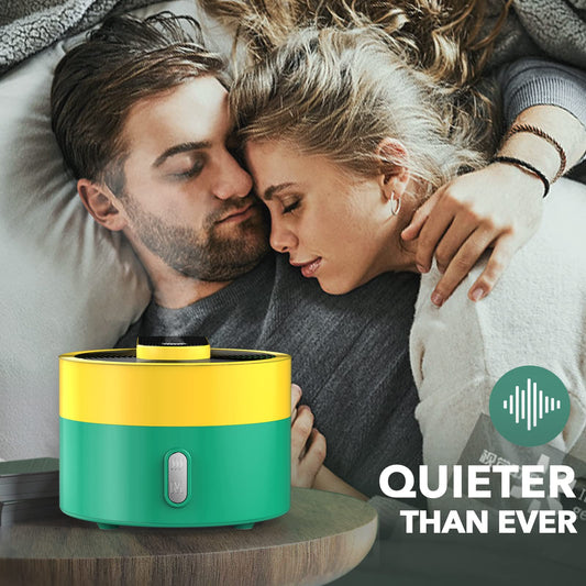 DAROMA 220ML Aromatherapy Diffuser, 7 Color Lights, 2 Mist Modes, Whisper-Quiet, USB Type-C Charging, Yellow-Green