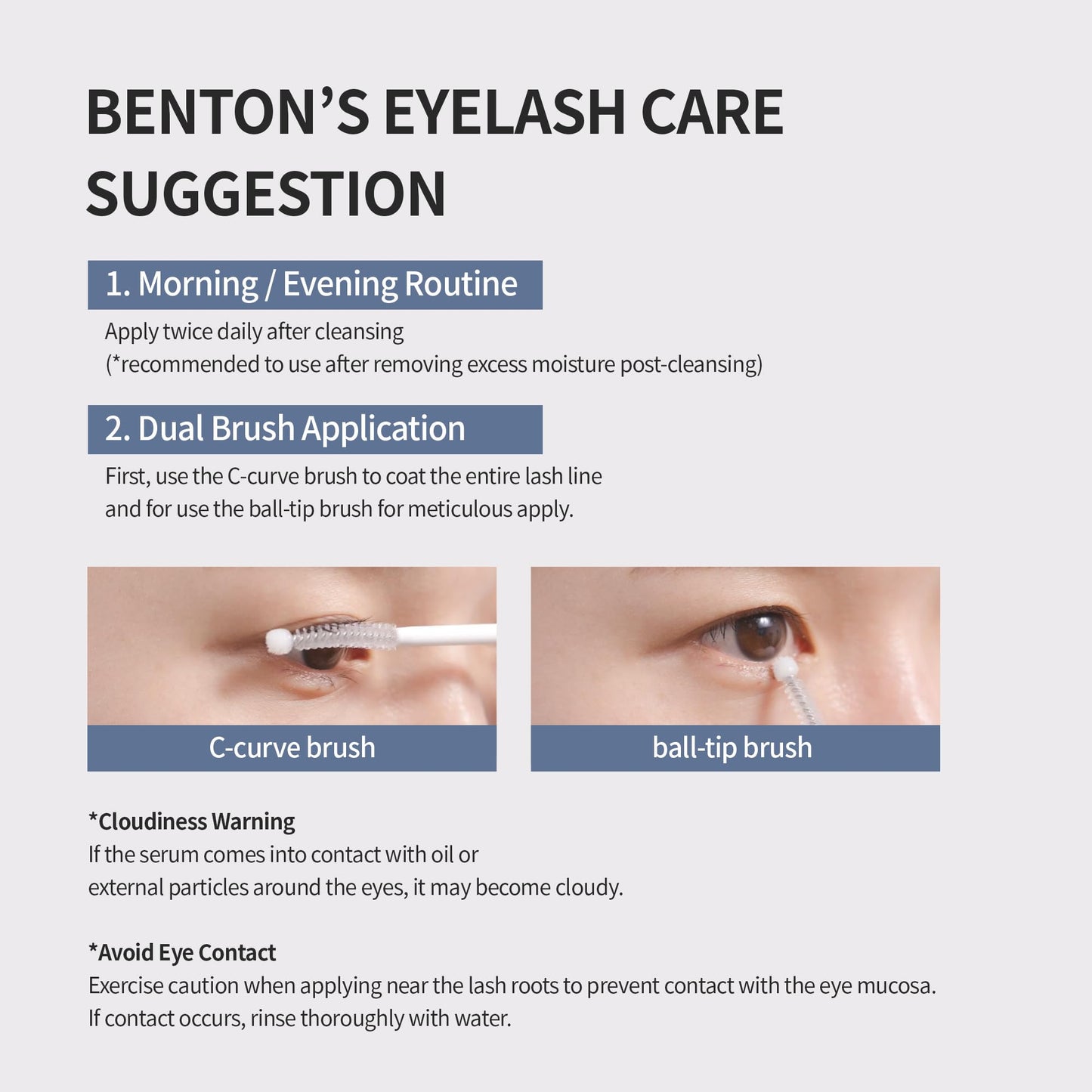 BENTON HONEST Eyelash Serum - Korean Skin Care Lash Serum with Hyaluronic Acid & Peptides | Eyelash & Eyebrow Growth Serum (0.33 fl oz)