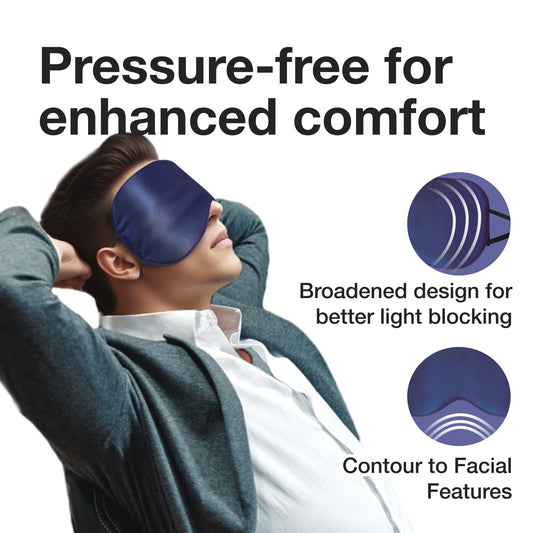 Milasonus Double-Sided Mulberry Silk Eye Mask, Featuring an Adjustable Ear-Hook Design That Won't Disturb Your Hairstyle. Cool, Breathable and Non-stifling, Ideal for Side Sleeping.