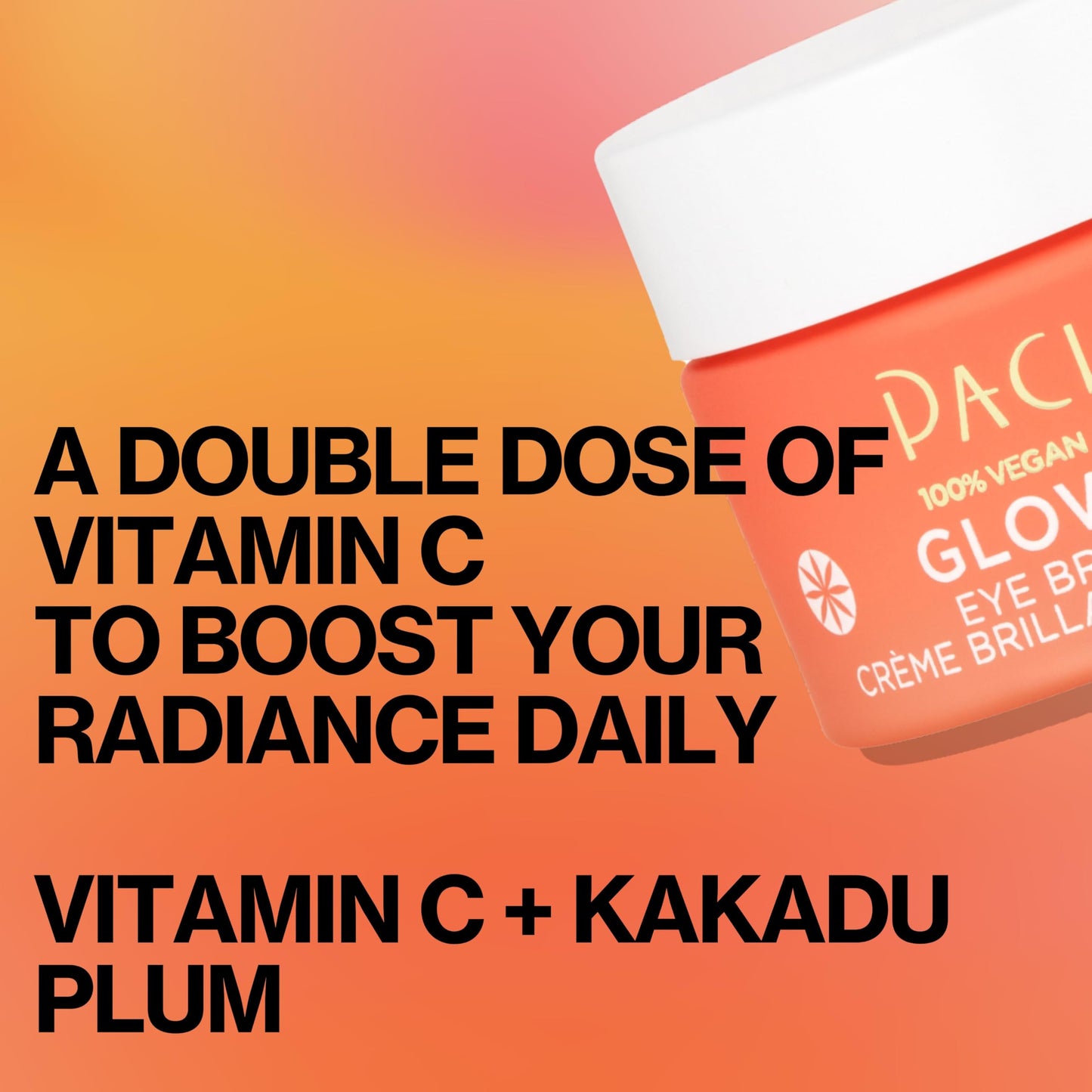 Pacifica Glow Baby Brightening Eye Cream – Vitamin C Under Eye Cream for Dark Circles & Puffiness, Caffeine-Infused Eye Brightener for Tired Eyes Fragrance-Free 0.5 oz Clean Vegan Dermatologist Tested