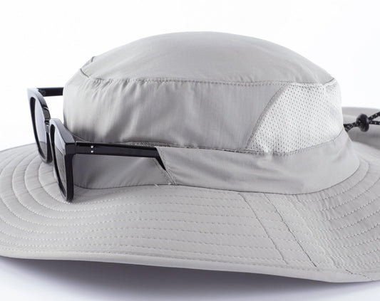 Home Prefer UPF 50+ Sun Hats for Men Women Wide Brim Fishing Hat with Neck Flap Summer Safari UV Protection Bucket Hat Light Grey