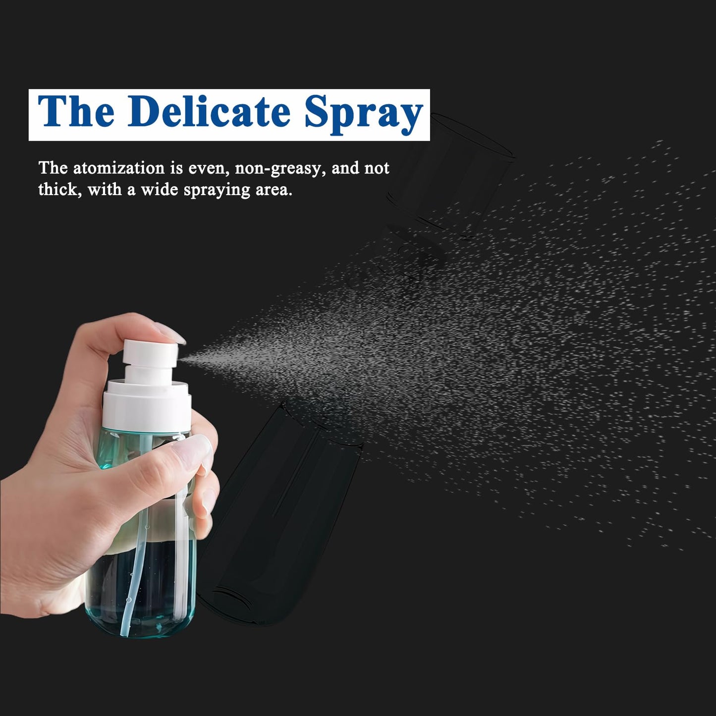 ShyBegonia 3 Pack Small Spray Bottle 1 oz/30ml Travel Size Fine Mist Mini Empty Spray Bottles - Leak Proof - for Toners, Perfume, Face & Hair Mist (3 color)