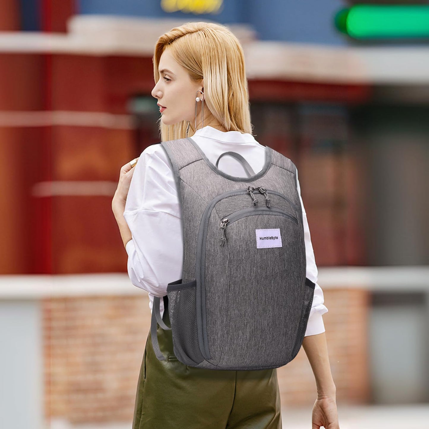 HumbleByte 10L Lightweight Hiking Bag Small Daypack Hiking Backpack Foldable Outdoor Bag for Women Men(Gray)