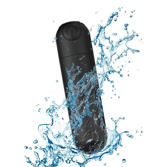 AmeMakye Mini Upgraded Rechargeable Handheld Waterproof Back Massager,Electric Portable Back Massager for Back Neck Shoulder Body,Black