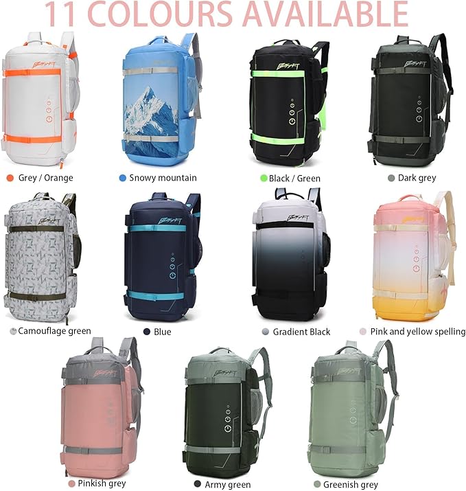 BESMART 32L Extra Large Gym Backpack for Women, Big Gym Bag with Shoes Compartment, Waterproof Heavy Duty Duffel Bags, Women's Workout Backpacks for Outdoor Sport,Hiking,Camping,Travel