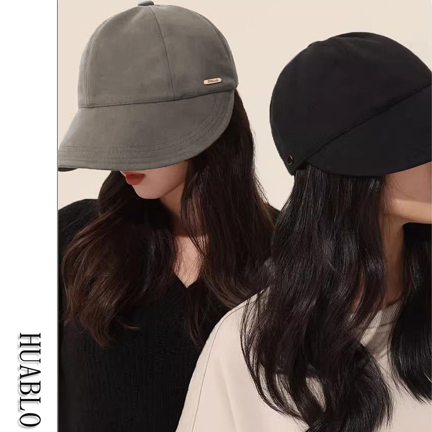 Sunhats for Women UV Protection Ponytail Hat Packable Hats for Women Travel UPF 50 Hats for Men Adjustable Cap Gray