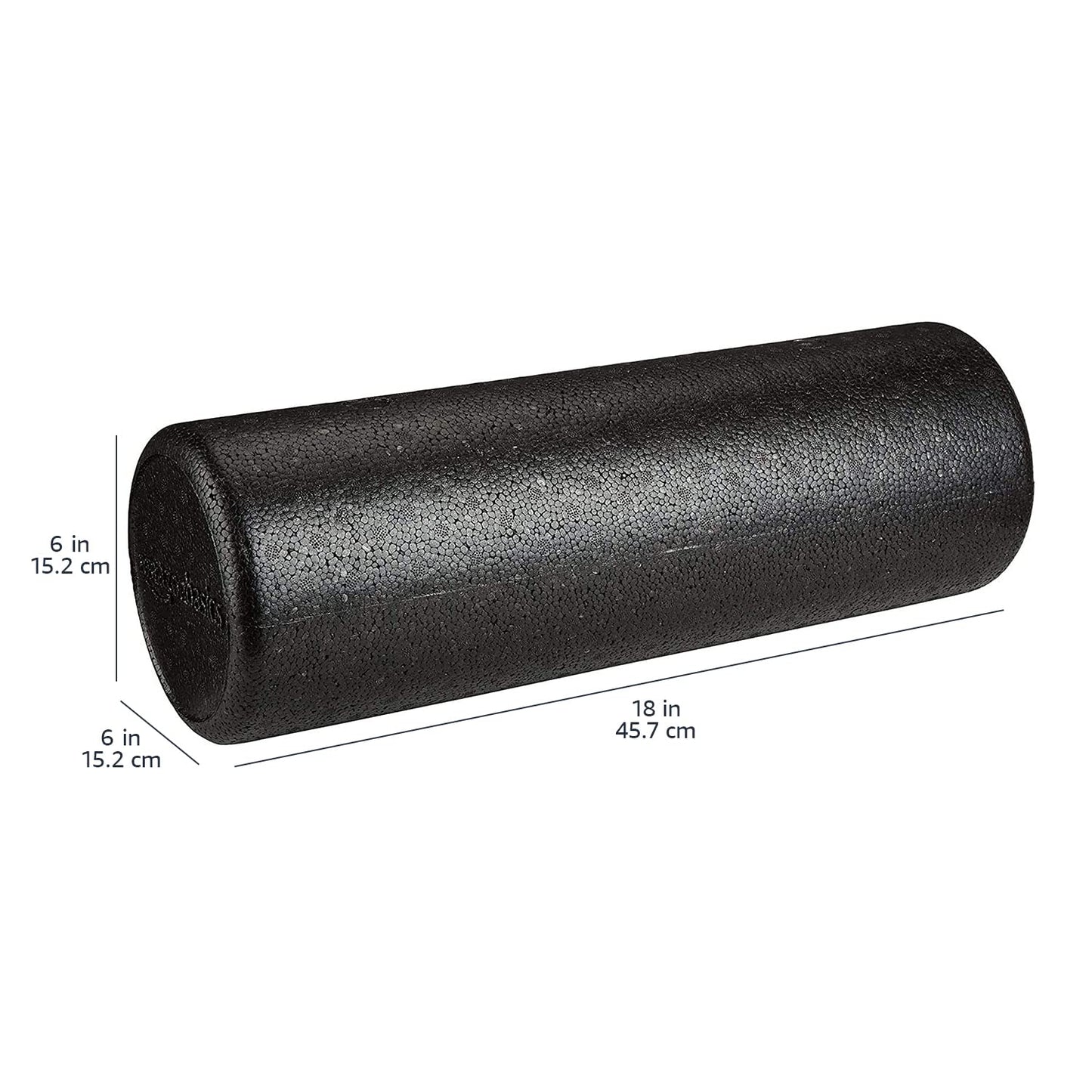 Amazon Basics High Density Foam Roller for Exercise and Recovery, 18 Inches, Black
