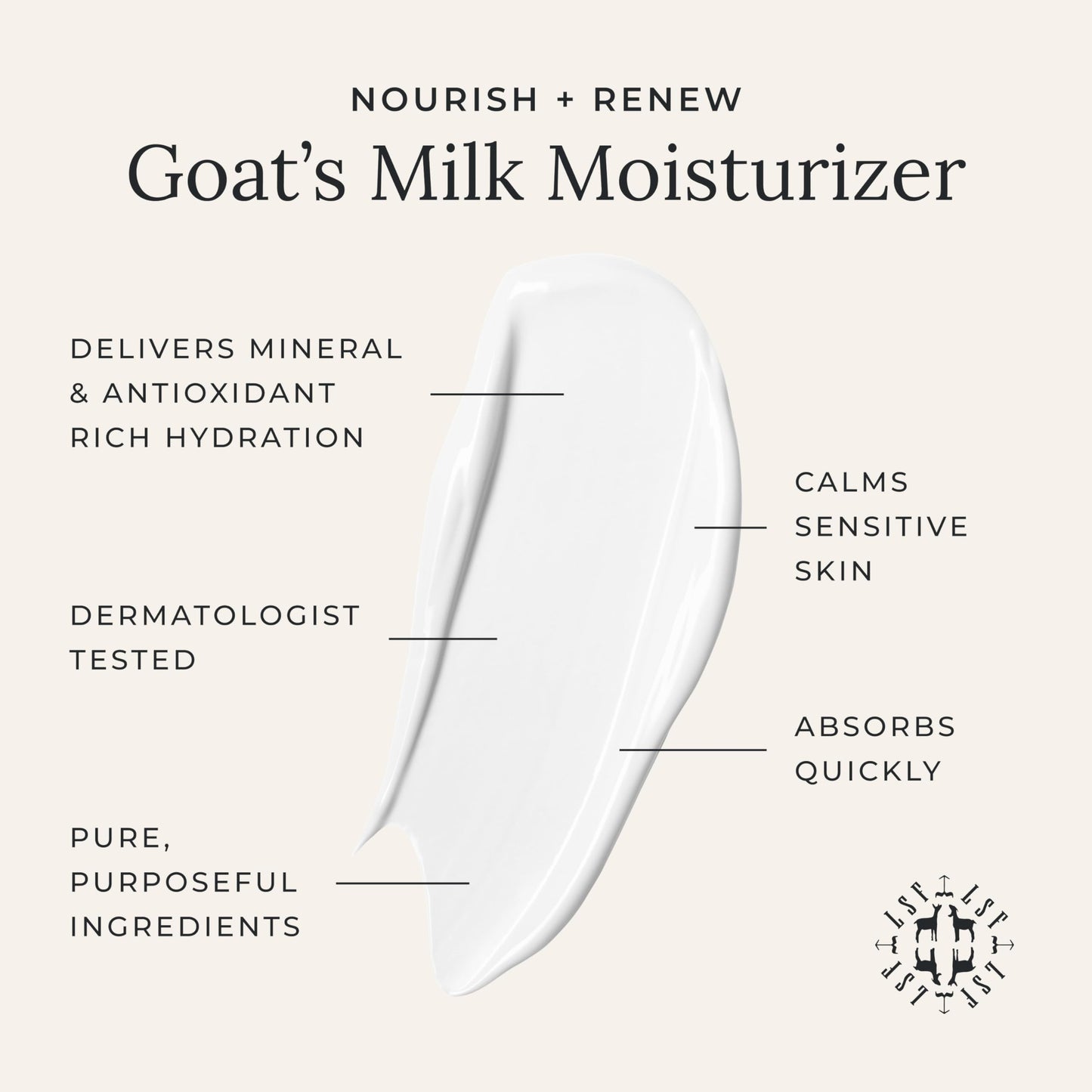 Little Seed Farm Goat's Milk Face Moisturizer - All Natural, Organic Moisturizer Face Cream - Travel Size