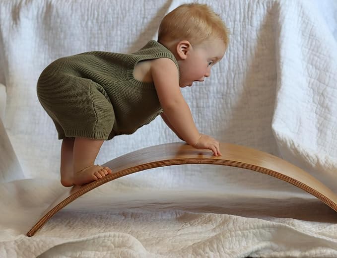 Adventure Awaits! Balance Wobble Board 2-Pack Natural Hardwood with Optional Felt Layer Included for Adventurous Kids or Yoga