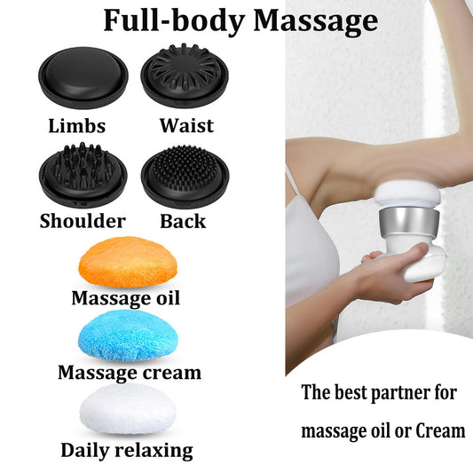 Body Sculpting Machine, Corded Anti Cellulite Massage Tool, Deep Tissue Lymphatic Drainage Handheld Full Body Massage Relaxing SPA Cellulite Fat Remover Oil Apply Belly Butt Limbs Tightening Shaping