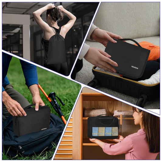 Compression Packing Cubes for Travel, 8 Set Packing Cubes for Suitcases, Breathable Mesh Travel Bags Organizer for Luggage Lightweight Vacation Essentials Accessories (Black)