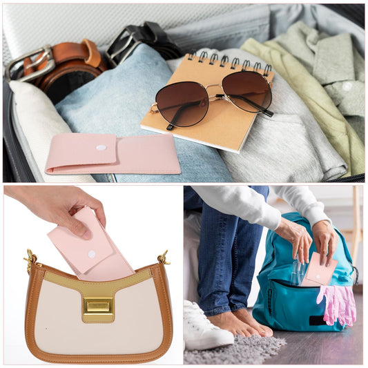 24Sets Travel Makeup Brush Set, Mini Makeup Brushes, Face Bulk Make up Brushes Angled Blush Brush for Women Girls Wedding Gift(Powder Pink)