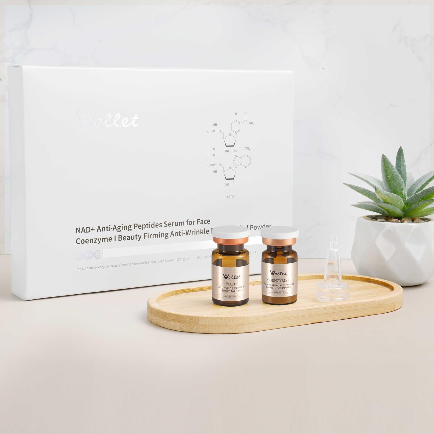 Anti Aging Peptide Serum – Collagen, NAD+, Niacinamide & Hyaluronic Acid | Lifting & Skin Renewal Without Microneedling | Wrinkle Repair, Firming & Brightening | Fragrance-Free