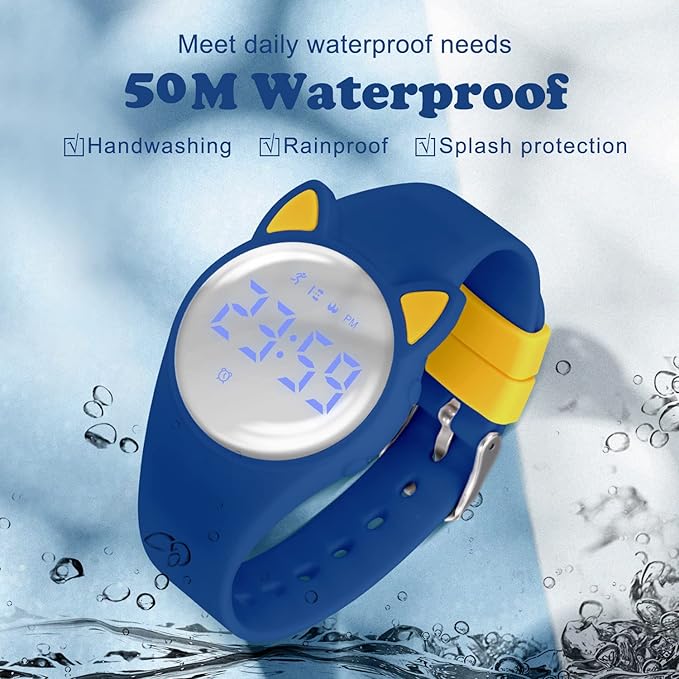 Kids Watches for Girls Boys Digital Sport Watch with Step Counter Pedometer Vibration Alarm Clock, No App Waterproof Fitness Tracker Kids Watch Boys Girls Teens Students Ages 5-16