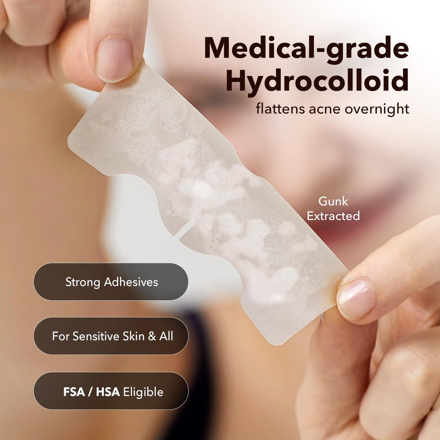 Avarelle ZitOut Nose Patches (16 Patches) | Tea Tree Acne Patches for Nose Zits & Pore Blackhead | Nose Strips for Blackheads with Niacinamide | Blackhead Strips | Hydrocolloid Nose Patches