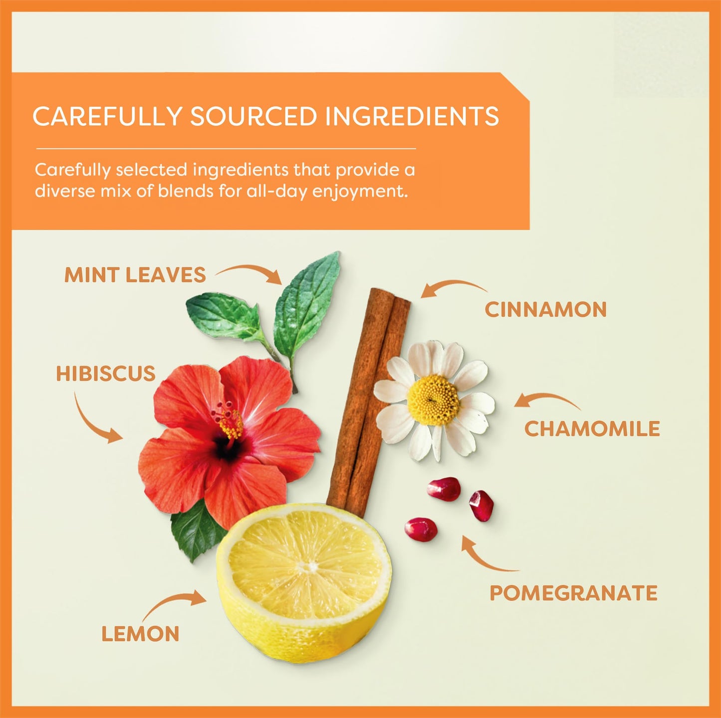 Wissotzky Herbal Variety Pack Tea Assortment, 18 Tea Bags | Caffeine Free | Herbal Tea Sampler