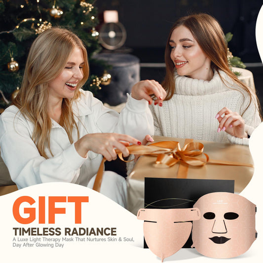 AAQ Red Light Therapy for Face -Led Face Mask Light Therapy with Pure Light Boost, Red light Mask for Face & Neck Device with Long-Lasting Power Supply, Rechargeable & Portable for Home Use