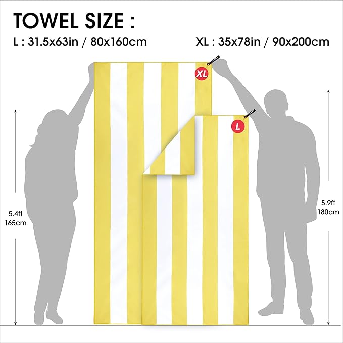4Monster Microfiber Beach Towel Quick Dry,Super Absorbent Lightweight Travel Towel for Swimmers, Sand Free Camping Towel, Beach Towels for Pool,Swim,Water Sports,Yoga