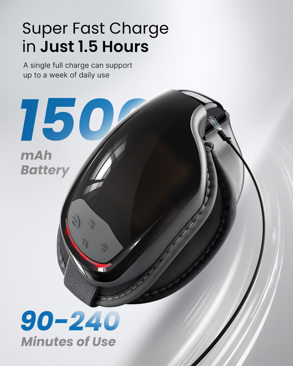 RENPHO Eyeris 3 Eye Massager with Heat and Cooling for Migraines, Voice Control Eye Mask, Eye Care Device with DIY Massage Setting, Birthday Gifts for Women/Men, Reduce Dry Eyes