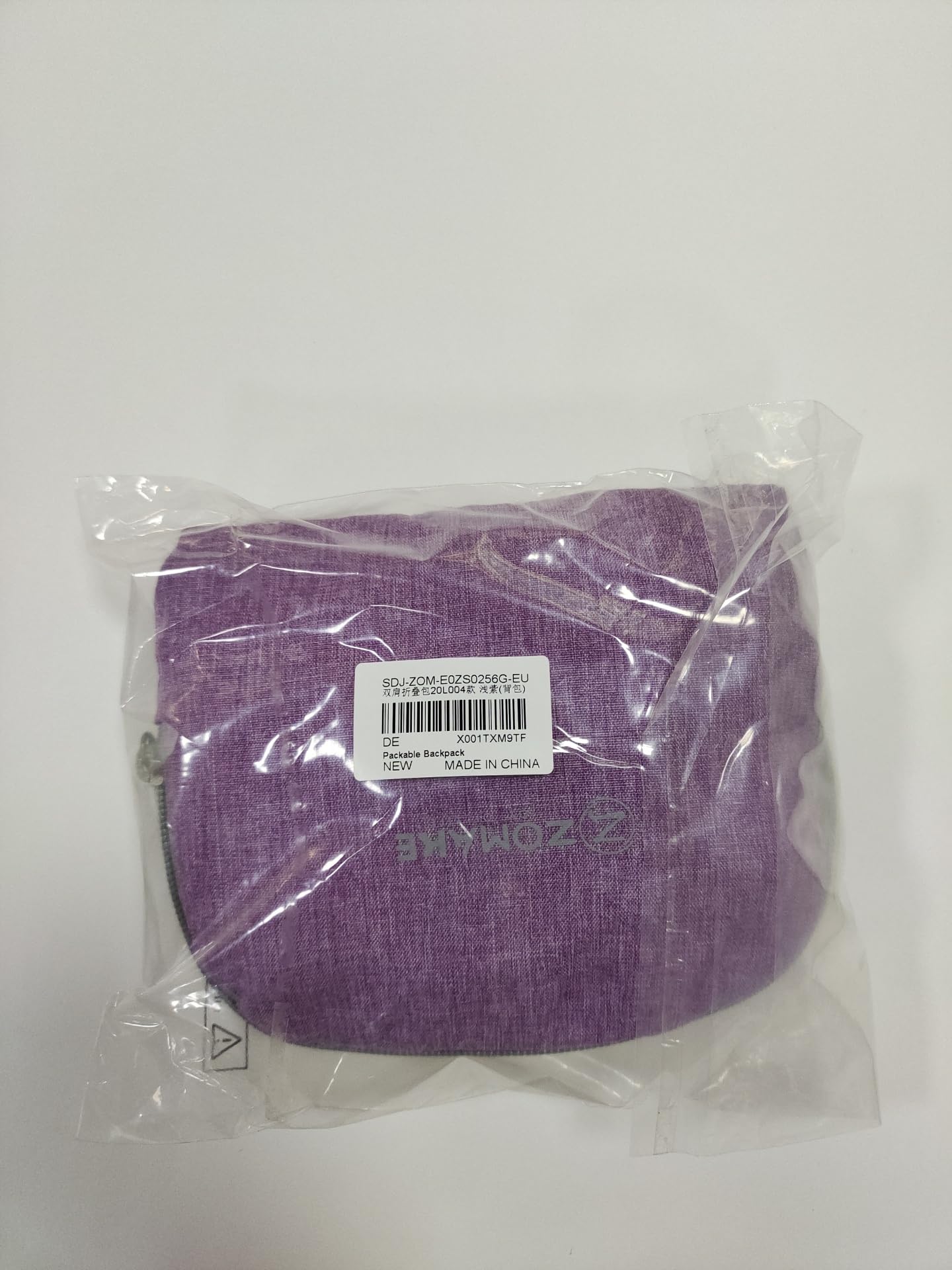 ZOMAKE Ultra Lightweight Packable Backpack 20L,Small Foldable Backpacks Hiking Water Resistant Collapsible Daypack for Women Men(Light Purple-C2)