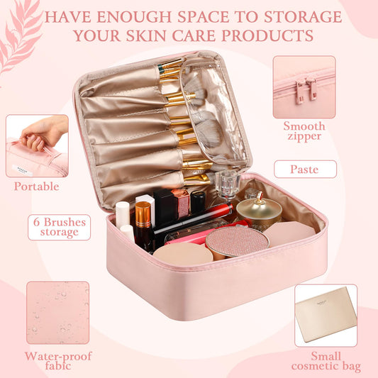 Sawysine 11 Pcs Pink Gift Box for Women Christmas Pink Birthday Basket Gifts Travel for Xmas Valentines Aesthetic Bags Makeup and Skin Care Spa Kit Mom Teacher Girlfriend