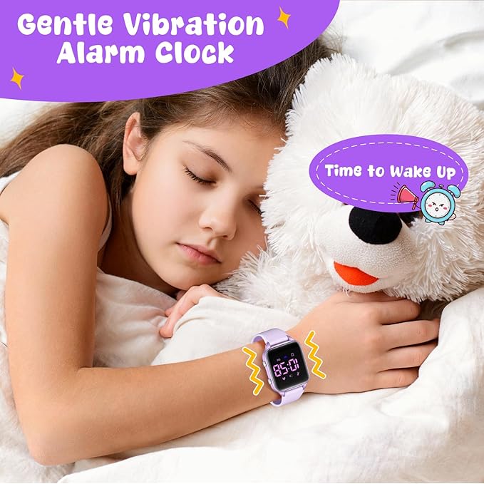 Kids Digital Watches for Boys Girls, Sports Watch with Fitness Tracker, Pedometer, Alarm Clocks, Stopwatch, No App Needed Waterproof Kids Watch, Gift for Teens Student Girls Boys Ages 5-14