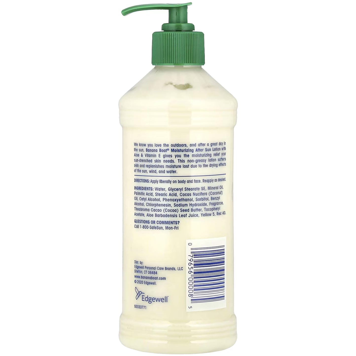 Banana Boat After Sun Lotion Aloe, 16 Fl Oz. (Pack of 2)